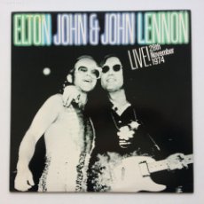 Discos de vinilo: ELTON JOHN & JOHN LENNON ‎– LIVE! 28 NOVEMBER 1974 , JAPAN 1981 DJM RECORDS