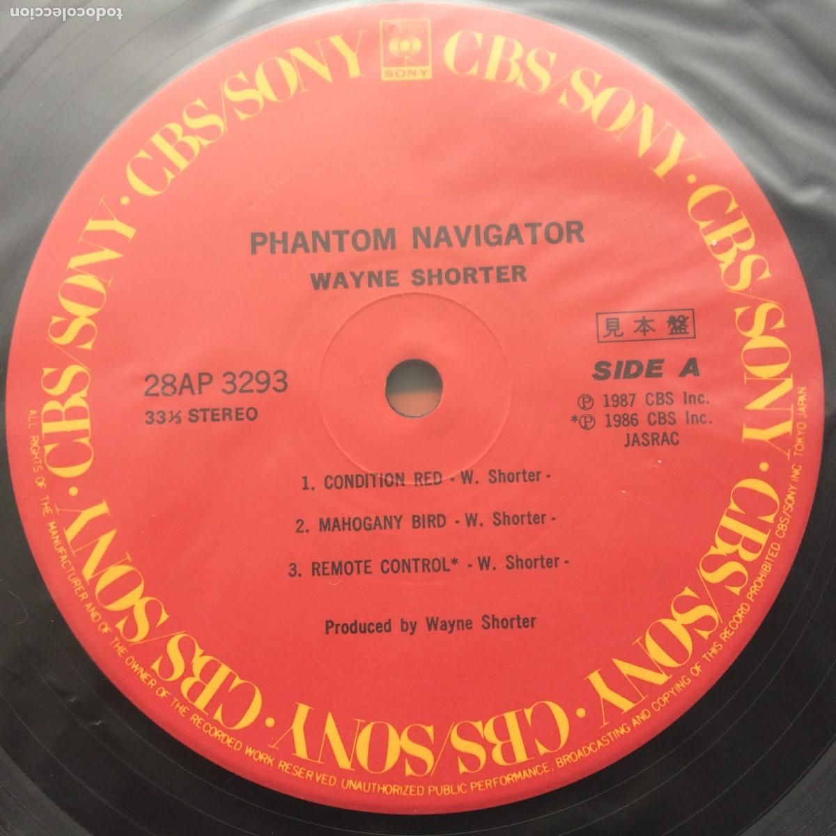 Discos de vinilo: Wayne Shorter &lrm;&ndash; Phantom Navigator , Japan 1987 CBS/Sony* - Foto 3