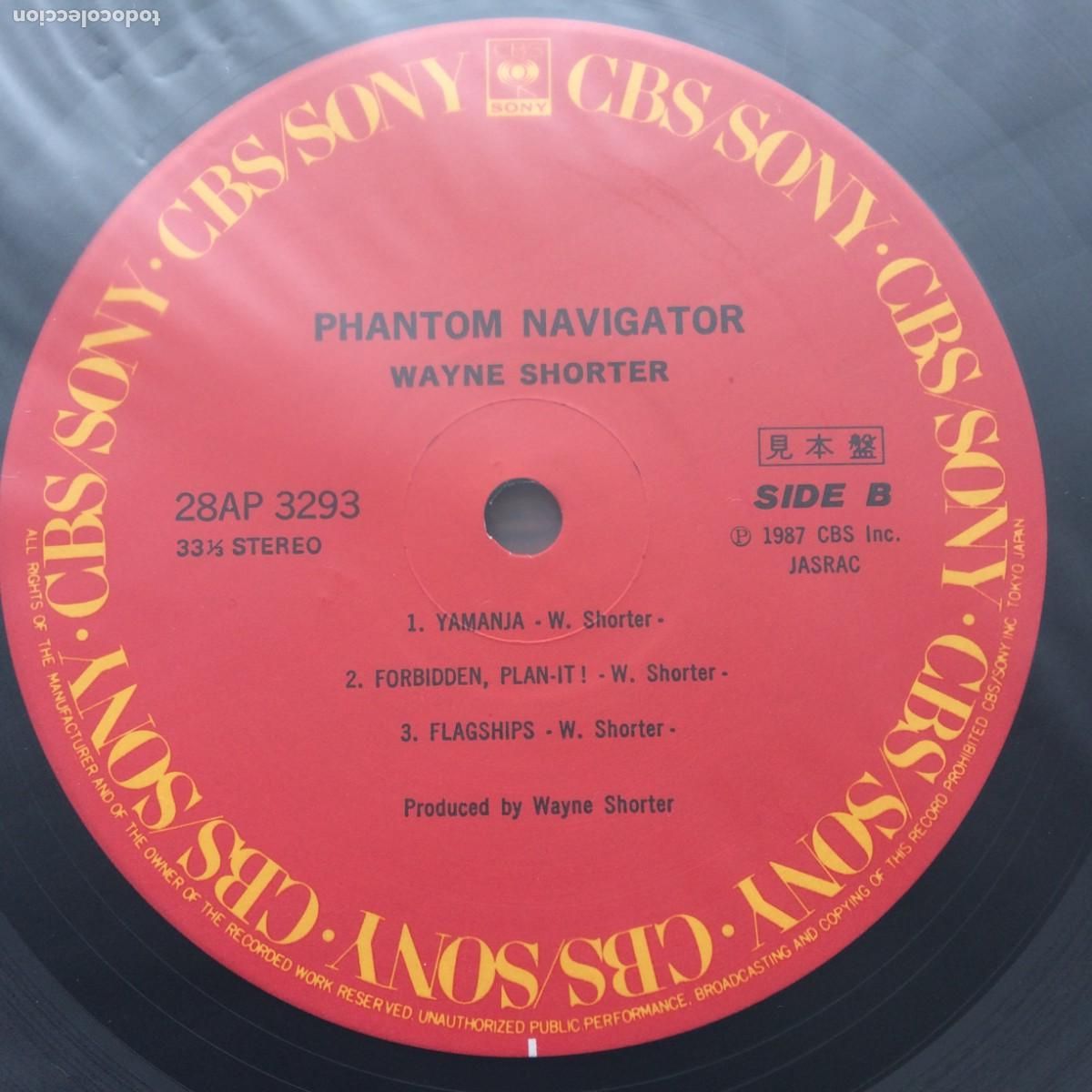 Discos de vinilo: Wayne Shorter &lrm;&ndash; Phantom Navigator , Japan 1987 CBS/Sony* - Foto 4