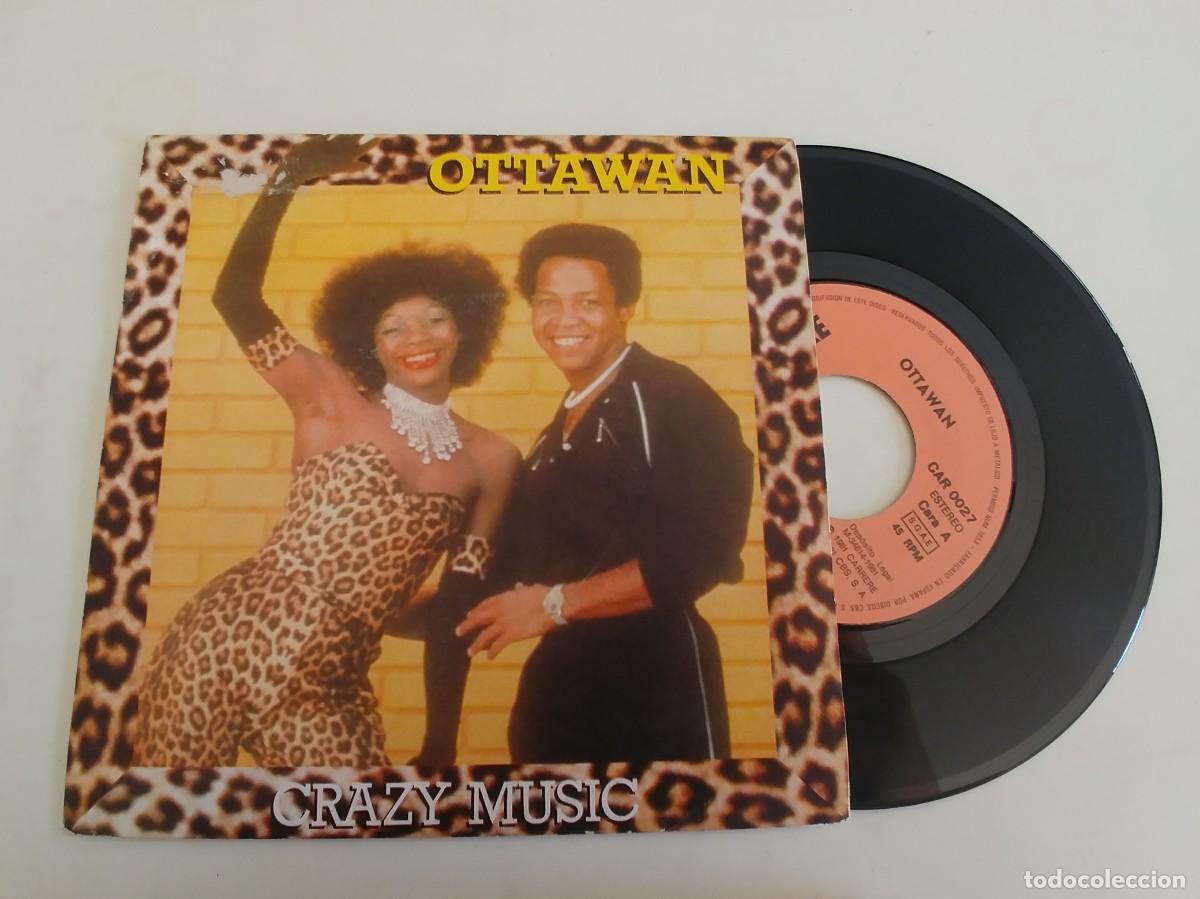 Discos de vinilo: OTTAWAN-SINGLE CRAZY MUSIC - Foto 1