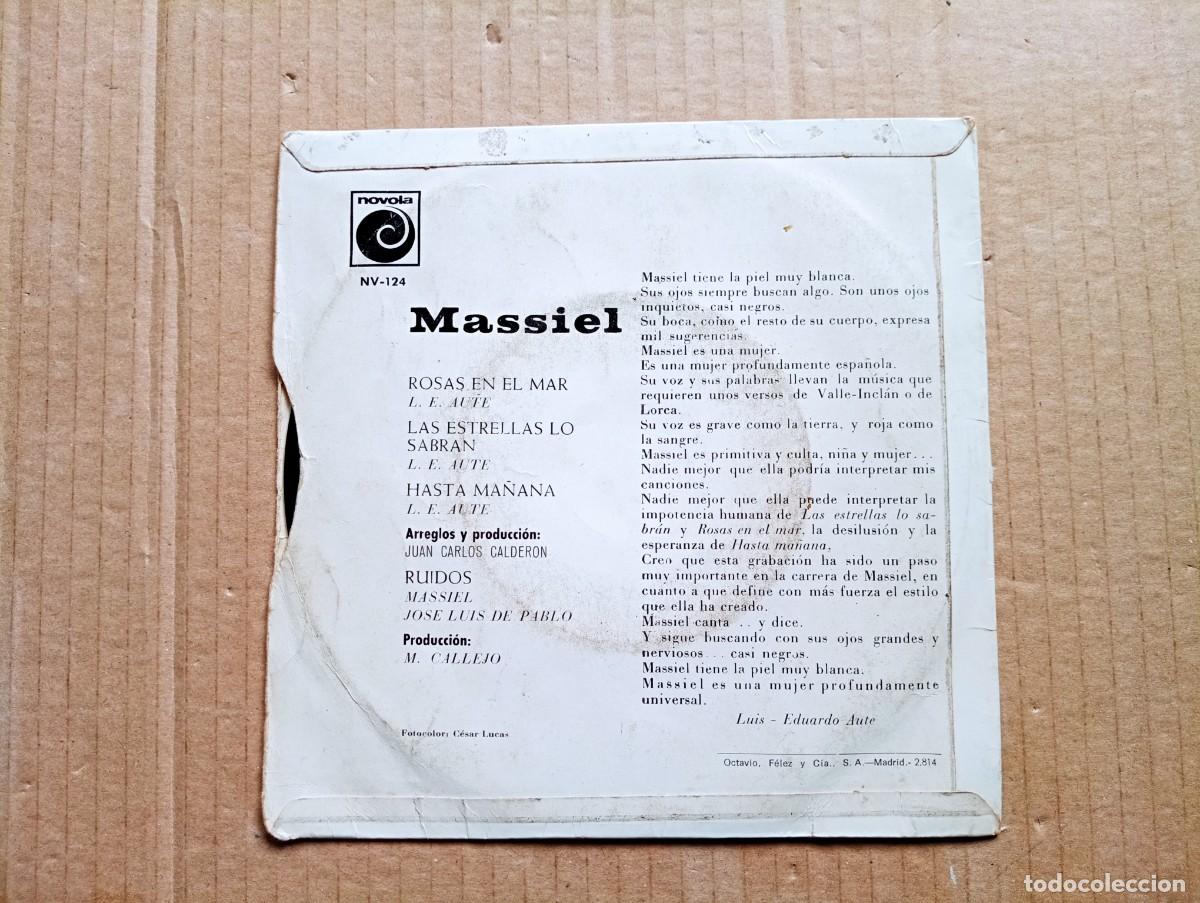 Discos de vinilo: MASSIEL - ROSAS EN EL MAR EP 4 TEMAS 1967 - Foto 2