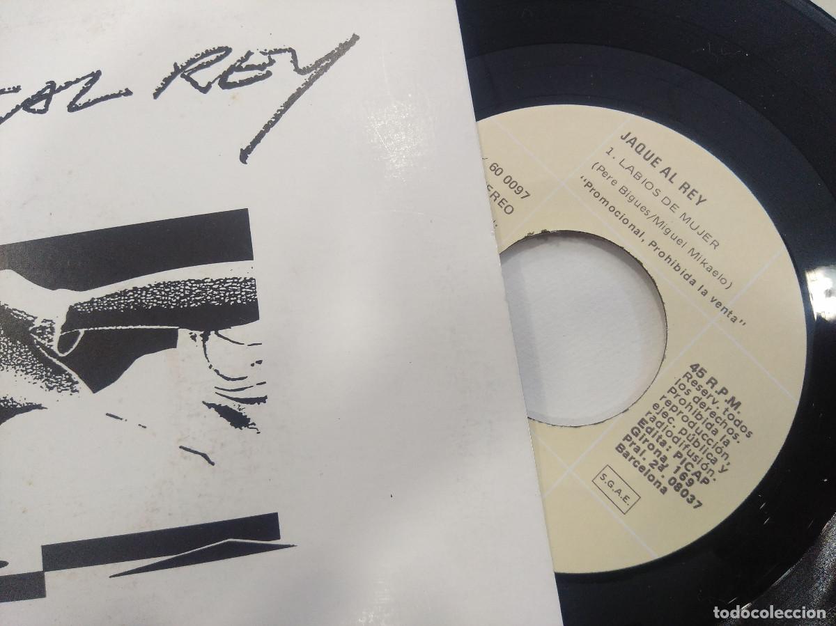 Discos de vinilo: JAQUE AL REY/LABIOS DE MUJER/SINGLE PROMOCIONAL. - Foto 2