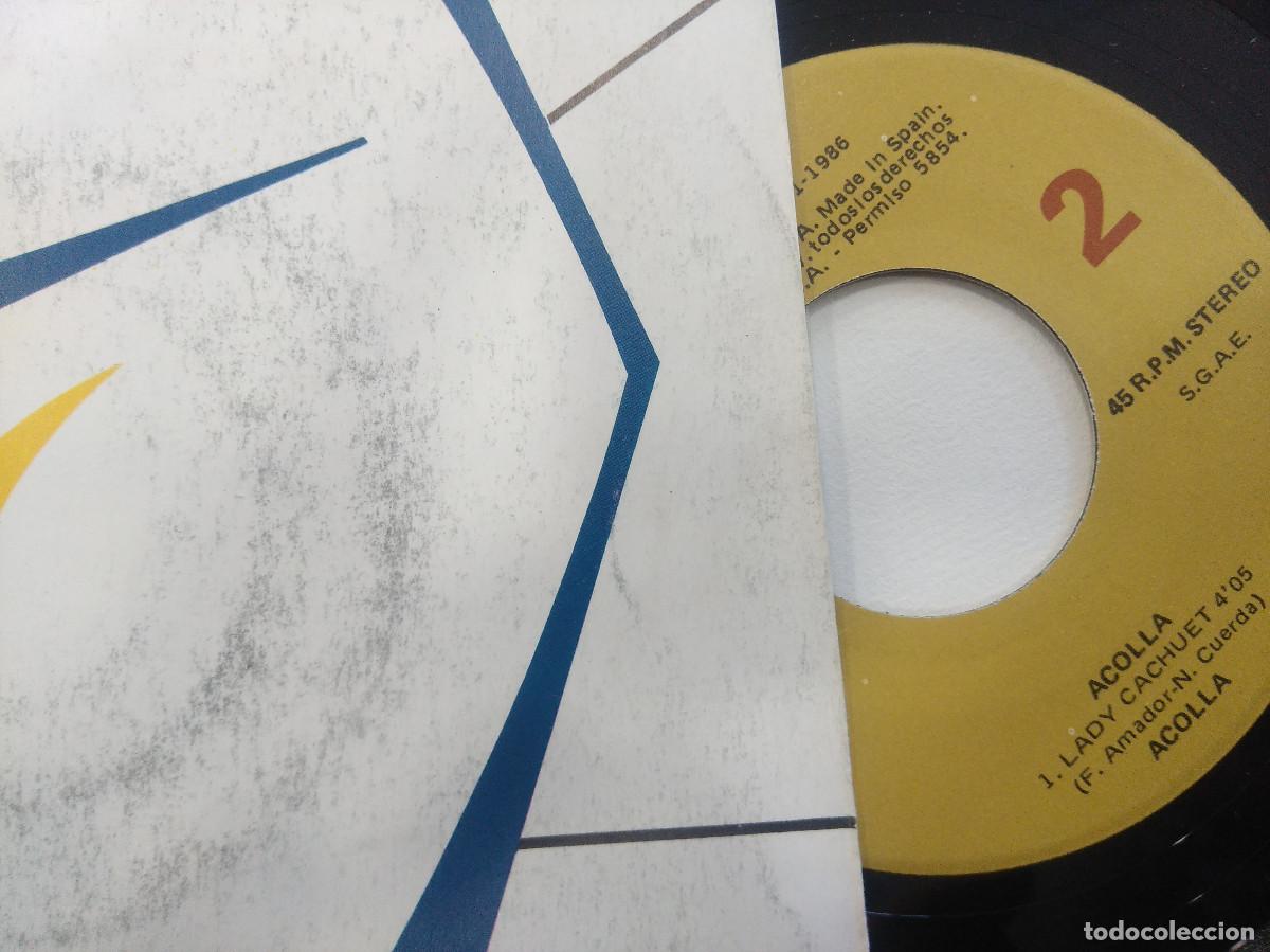 Discos de vinilo: ACOLLA/MERCADER DE NUBES/SINGLE. - Foto 2