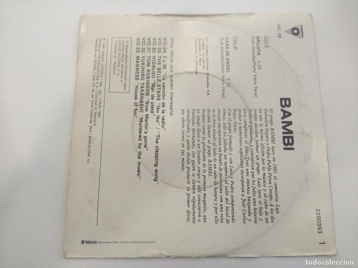 Discos de vinilo: BAMBI/BRUJITA/SINGLE PROMOCIONAL. - Foto 3