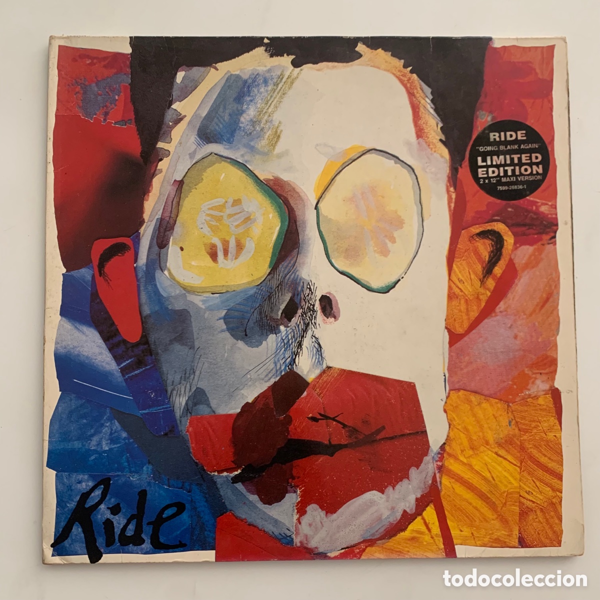 Discos de vinilo: Doble maxi 12&rsquo;&rsquo; lp Ride - Going Blank Again de 1992 - Foto 1