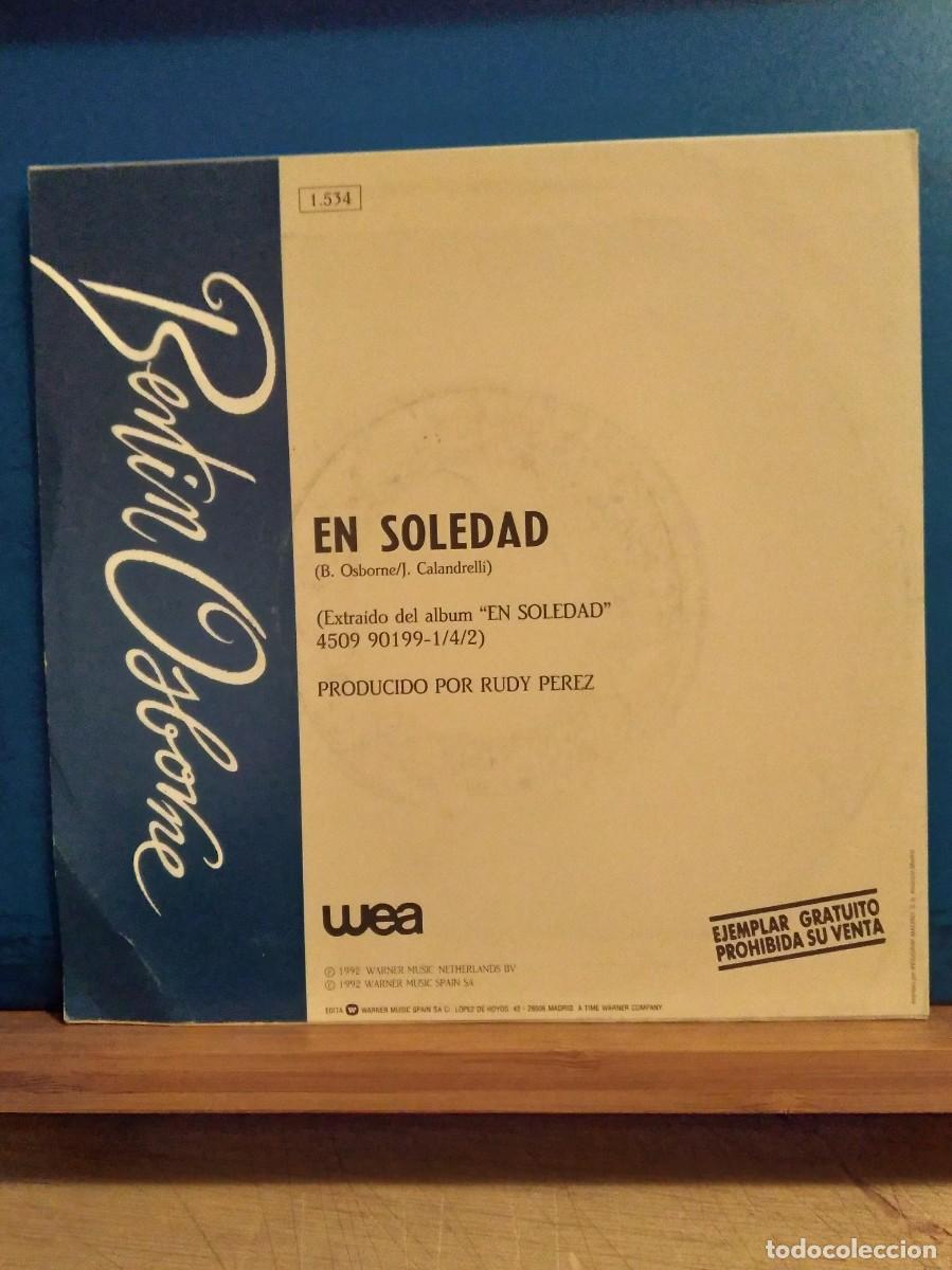 Discos de vinilo: Berl&iacute;n Osborne - En Soledad -Single Como Nuevo - - Foto 2