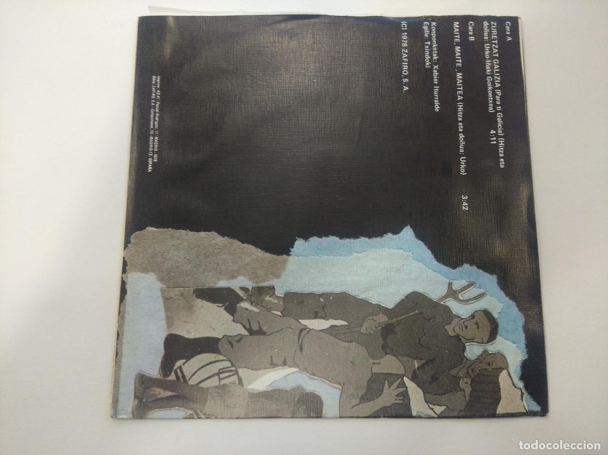Discos de vinilo: URKO/ZURETZAT GALIZA/SINGLE. - Foto 3