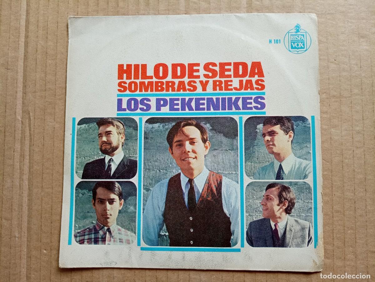 Discos de vinilo: LOS PEKENIKES - HILO DE SEDA SINGLE 1966 - Foto 1