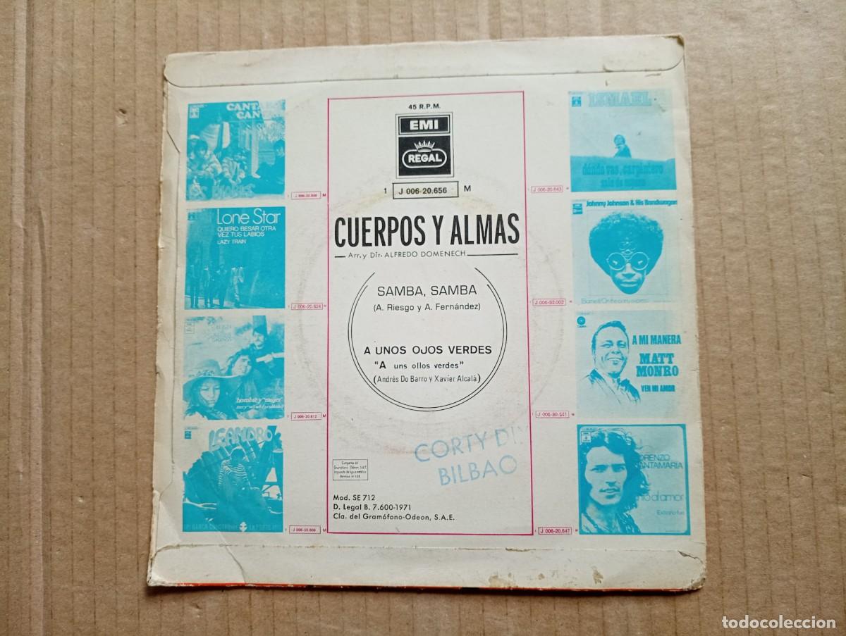 Discos de vinilo: CUERPOS Y ALMAS - SAMBA SAMBA SINGLE 1971 - Foto 3