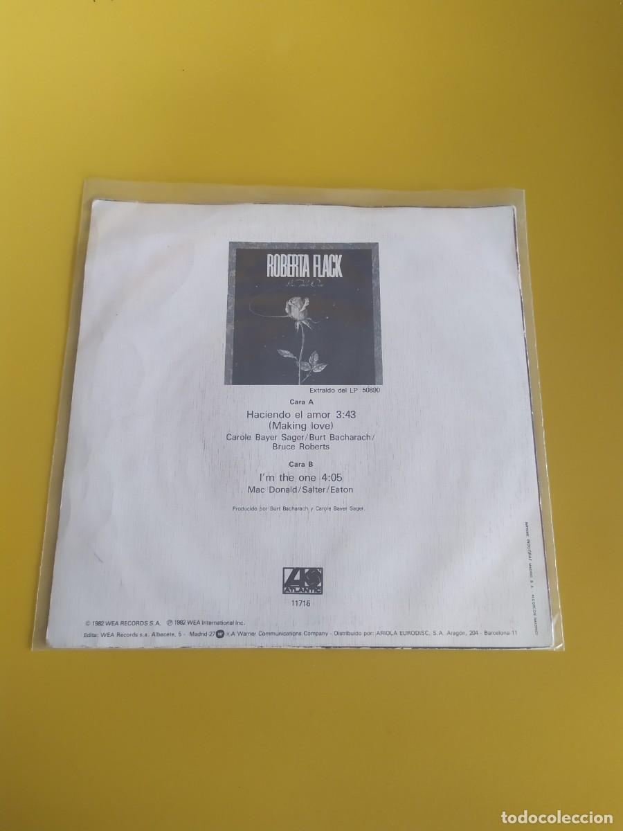 Discos de vinilo: Roberta Flack - Making love / Im the one 1982 - Foto 2