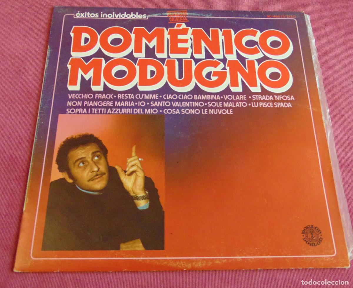 Discos de vinilo: DOMENICO MODUGNO - EXITOS INOLVIDABLES - LP 1980 - Foto 1