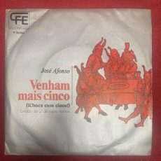 Discos de vinilo: JOSE ALFONSO “VENHAM MAIS CINCO” CFE 1974 PROMO NUEVO