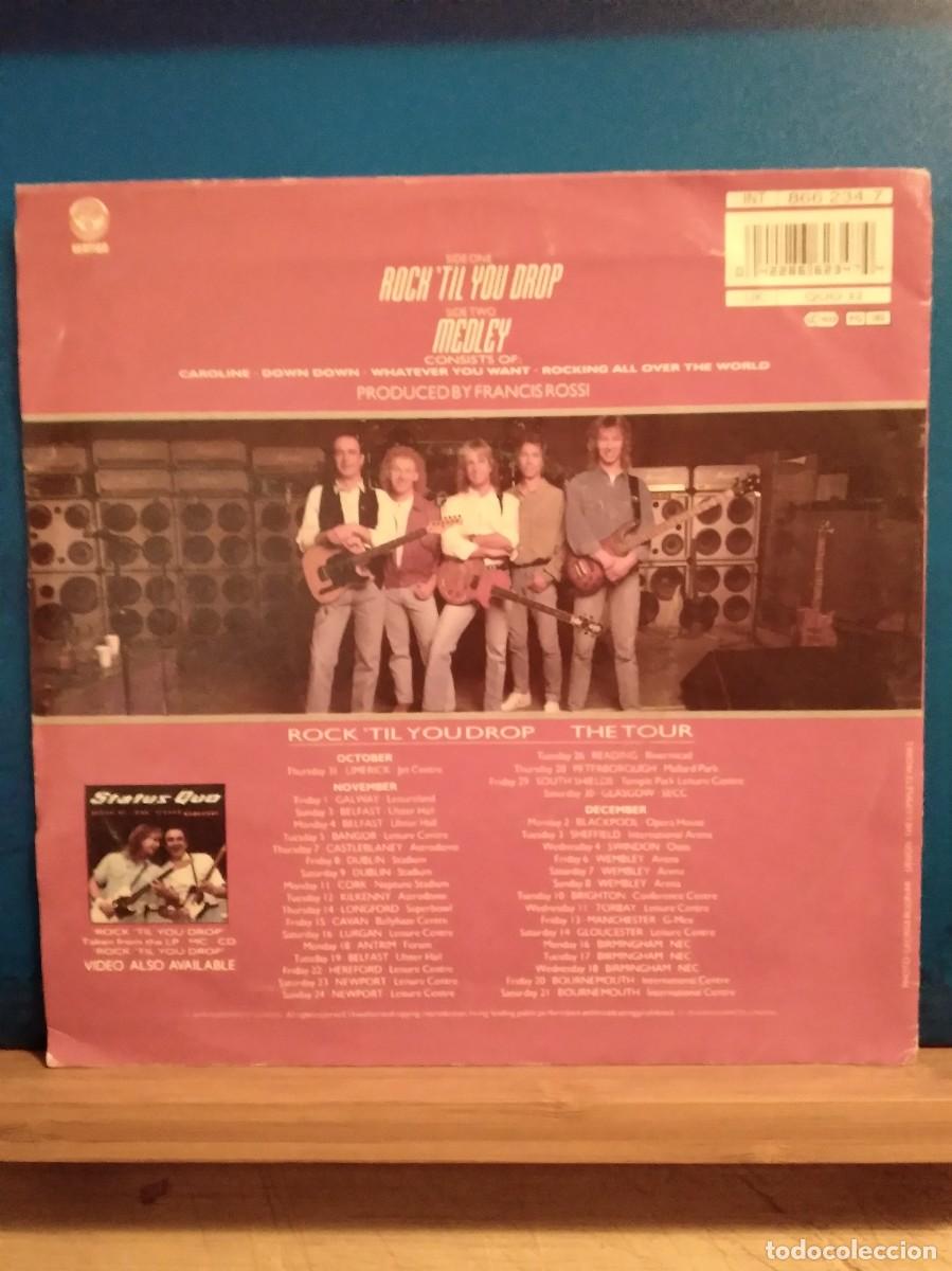 Discos de vinilo: SINGLE DE STATUS QUO- ROCKTIL YOU DROP-(GERMANY)-1991 - Foto 2