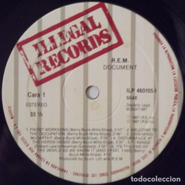 Discos de vinilo: R.E.M. &ndash; Document - Foto 5