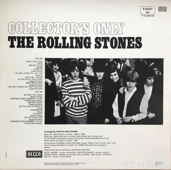 Discos de vinilo: The Rolling Stones &ndash; Collectors Only - Foto 2
