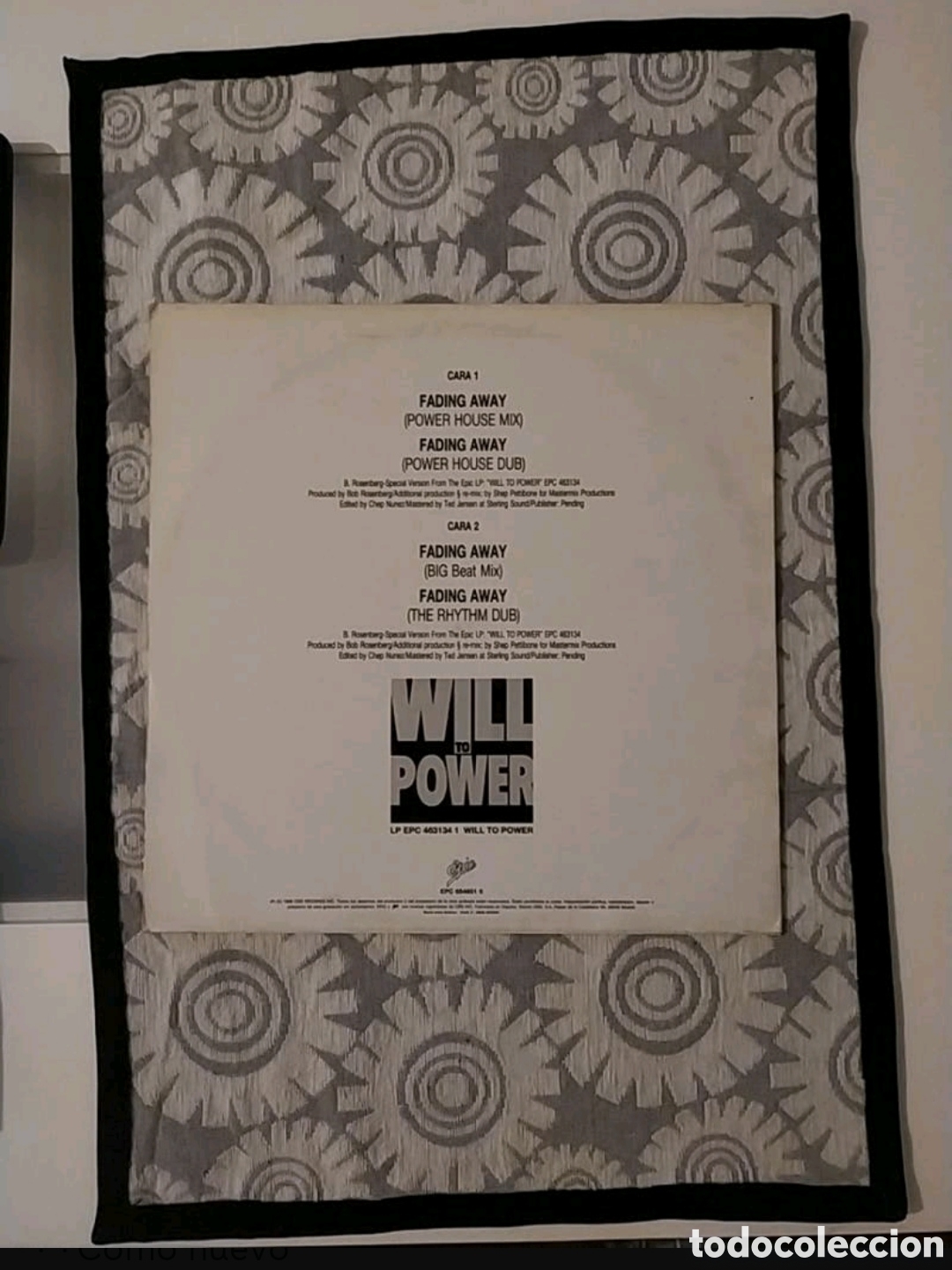 Discos de vinilo: Maxi single Will To Power. Fading Away - Foto 2