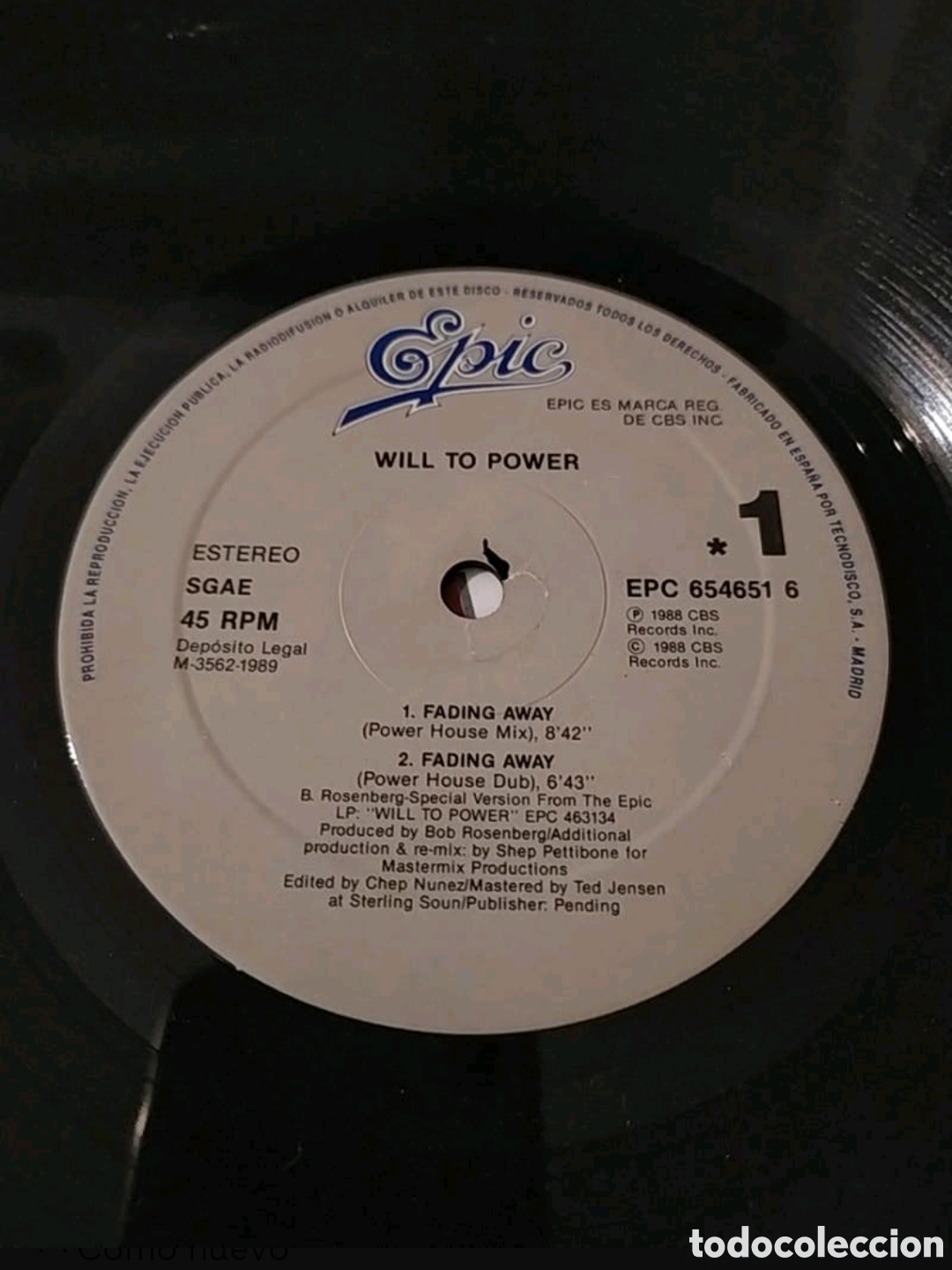 Discos de vinilo: Maxi single Will To Power. Fading Away - Foto 4
