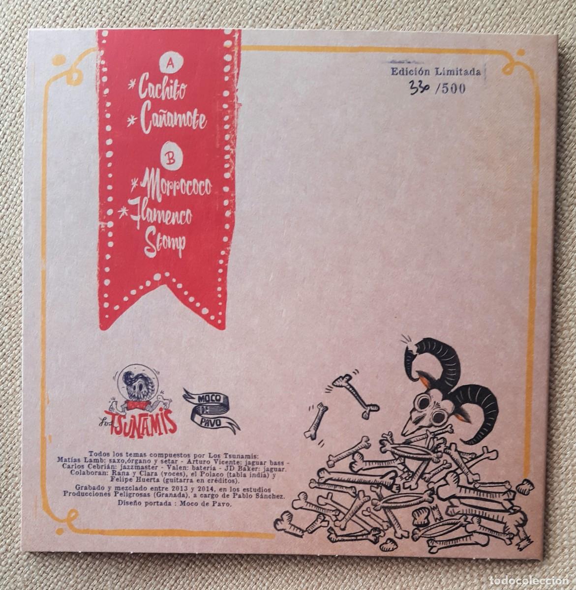 Discos de vinilo: LOS TSUNAMIS - CALE-FORNIA 7&rdquo; EP. - Foto 2