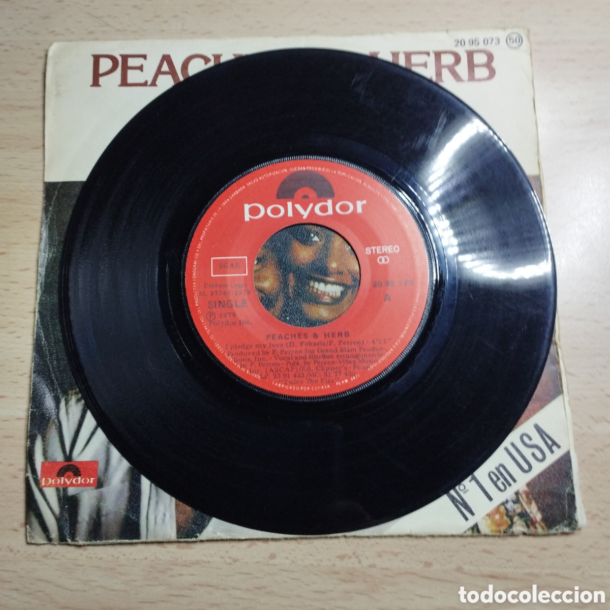 Discos de vinilo: Single 7&rdquo; Peaches & Herb 1979 Reunidos. - Foto 3