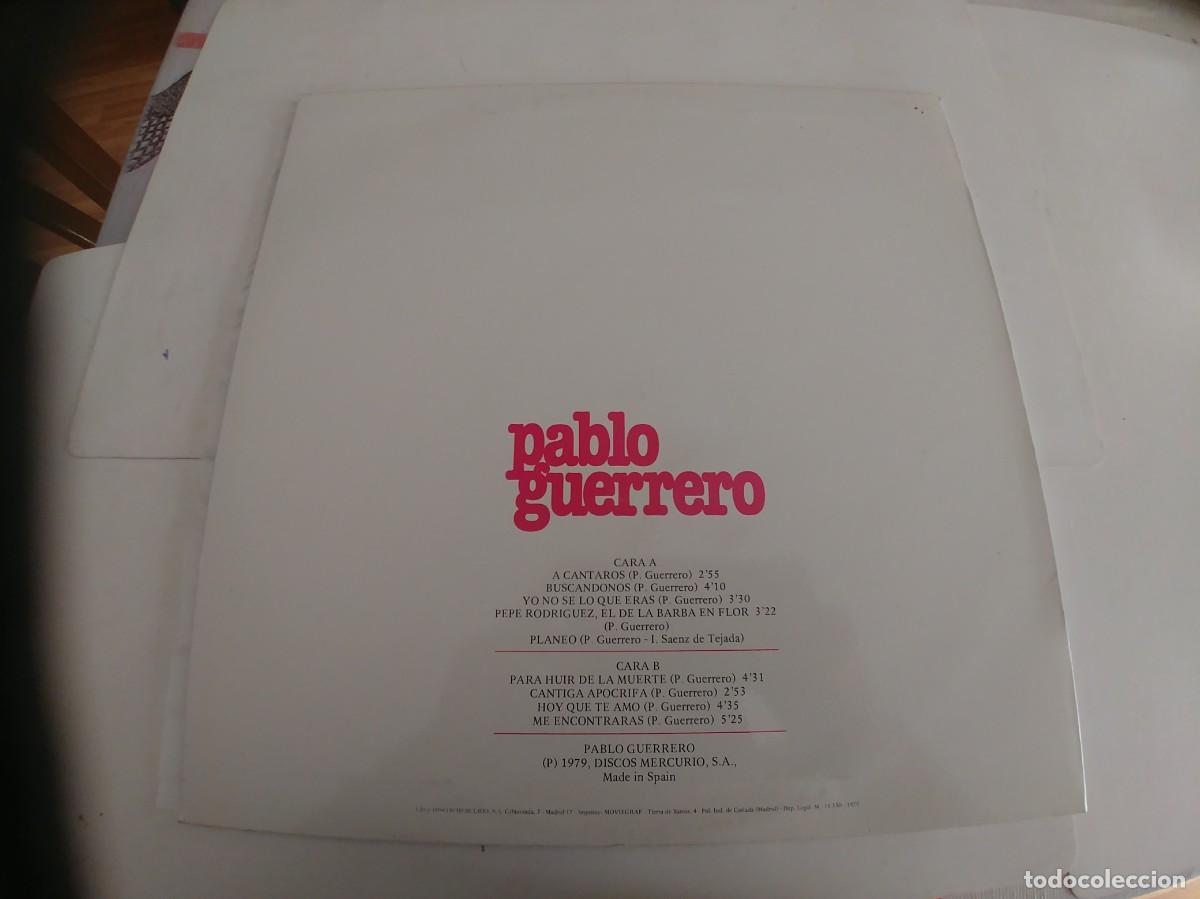 Discos de vinilo: PABLO GUERRERO-LP A CANTAROS-NUEVO - Foto 2