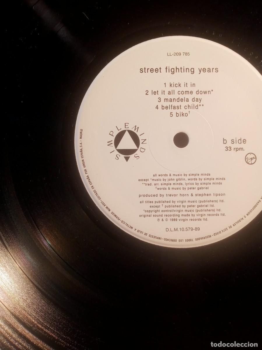 Discos de vinilo: SIMPLE MINDS - STREET FIGHTING YEARS. - Foto 3