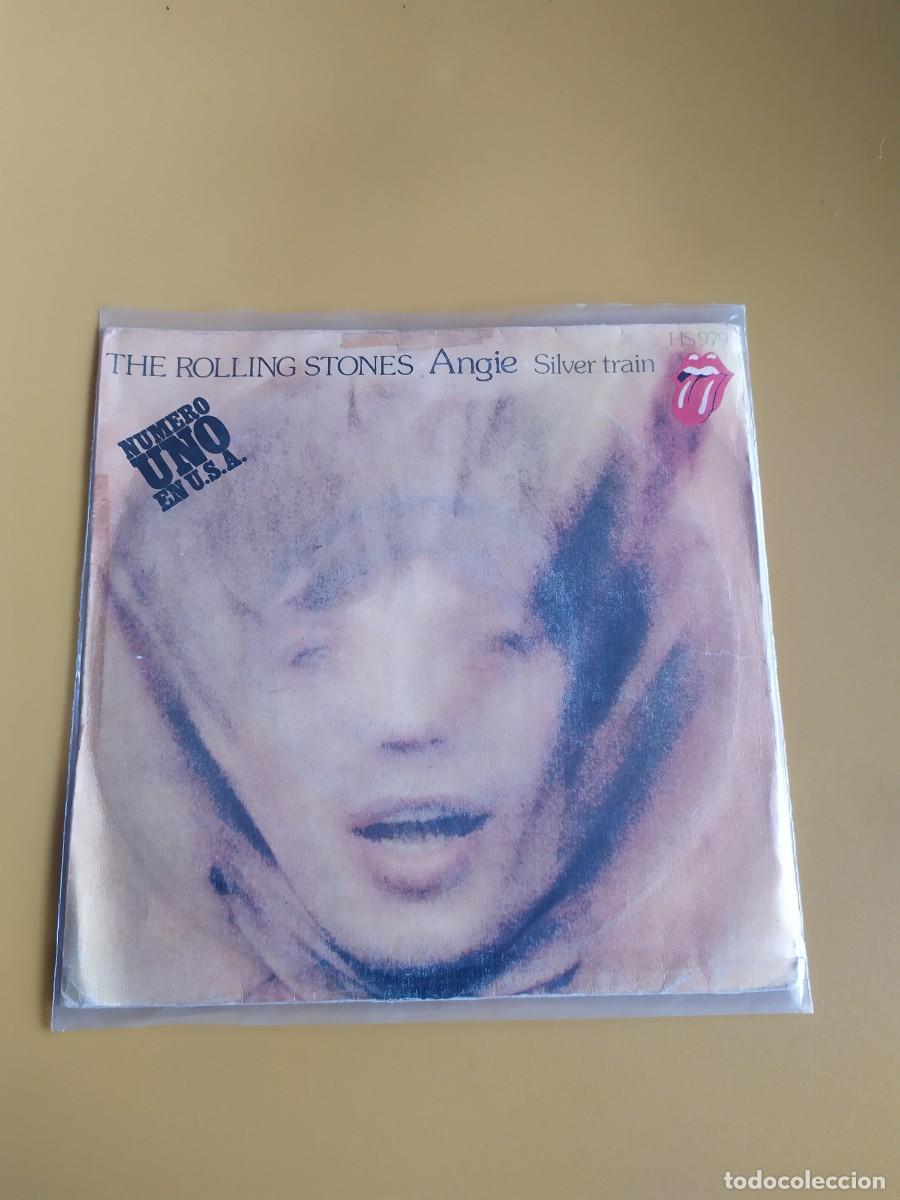 Discos de vinilo: The Rolling Stones - Angie / Silver train 1973 - Foto 1
