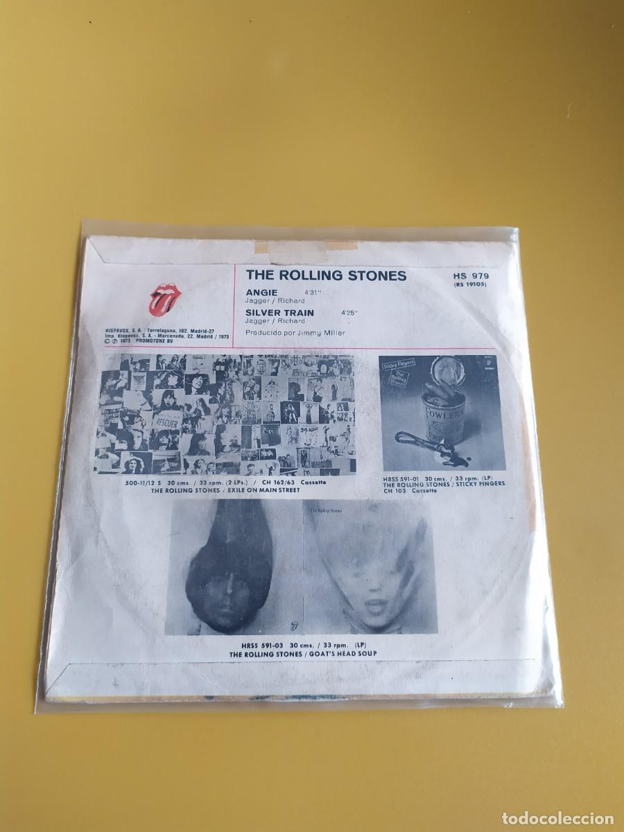 Discos de vinilo: The Rolling Stones - Angie / Silver train 1973 - Foto 2