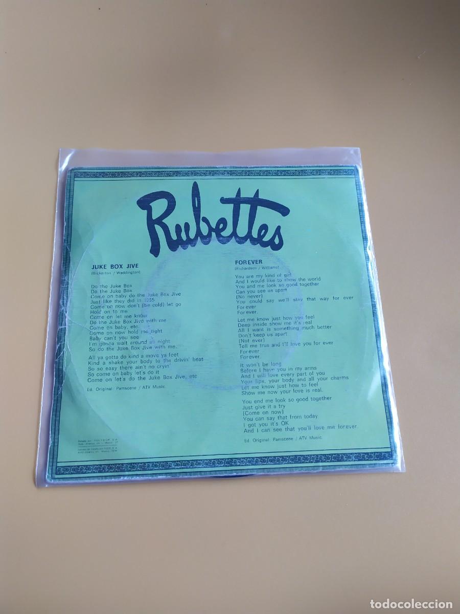 Discos de vinilo: The Rubettes - Juke box jive / Forever 1974 - Foto 2