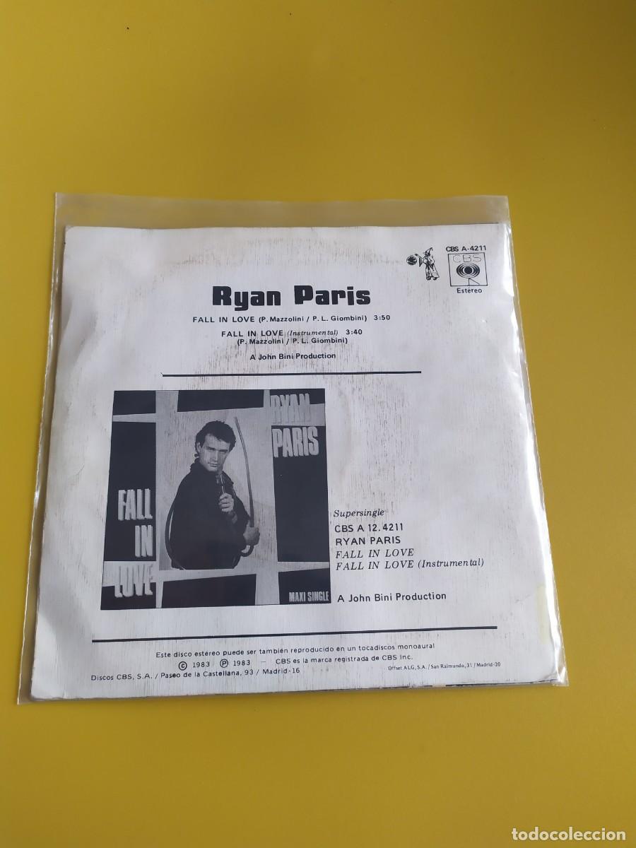 Discos de vinilo: Ryan Paris - Fall in love 1984 - Foto 2