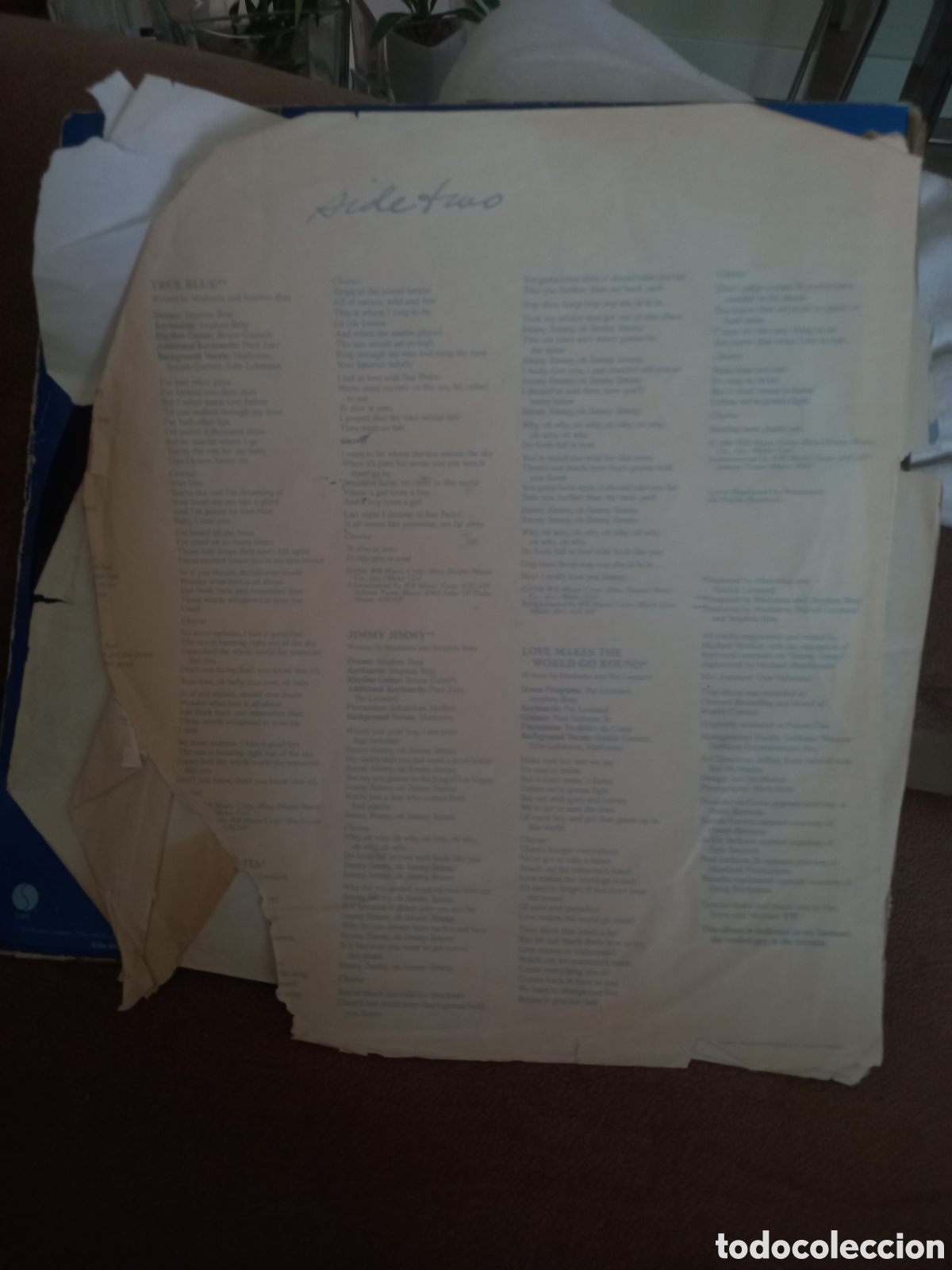 Discos de vinilo: MADONNA TRUE BLUE. CBS 1985 - Foto 5