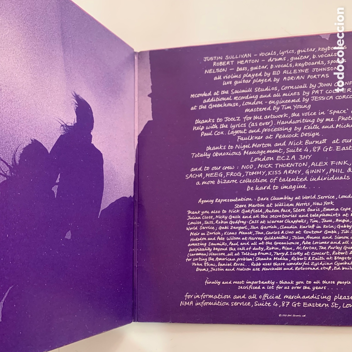 Discos de vinilo: Lp gatefold New Model Army - Impurity espa&ntilde;ola de 1990 - Foto 2