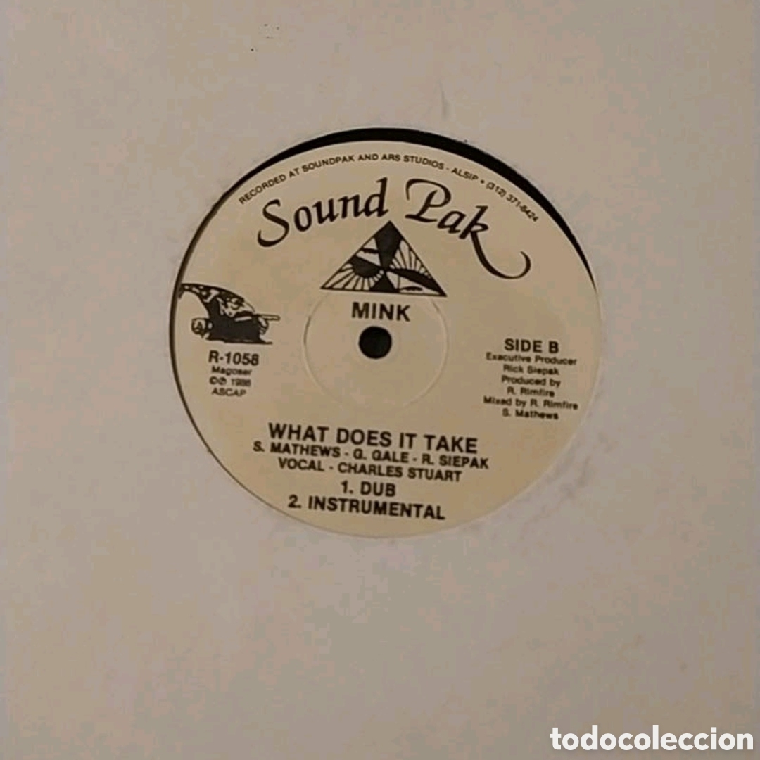Discos de vinilo: Maxi single Mink.&nbsp;What Does It Take - Foto 1
