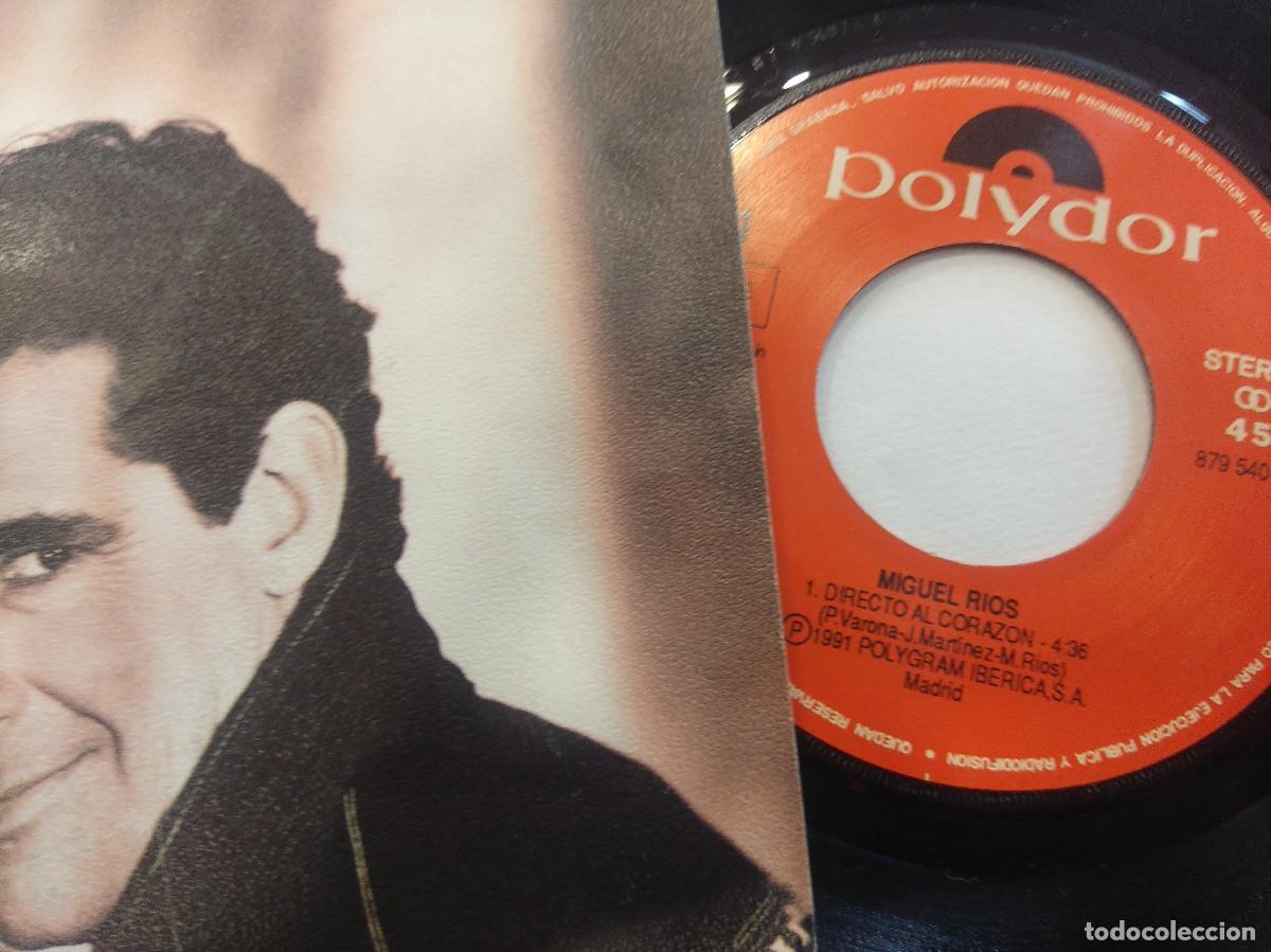 Discos de vinilo: MIGUEL RIOS/DIRECTO AL CORAZON/SINGLE. - Foto 2