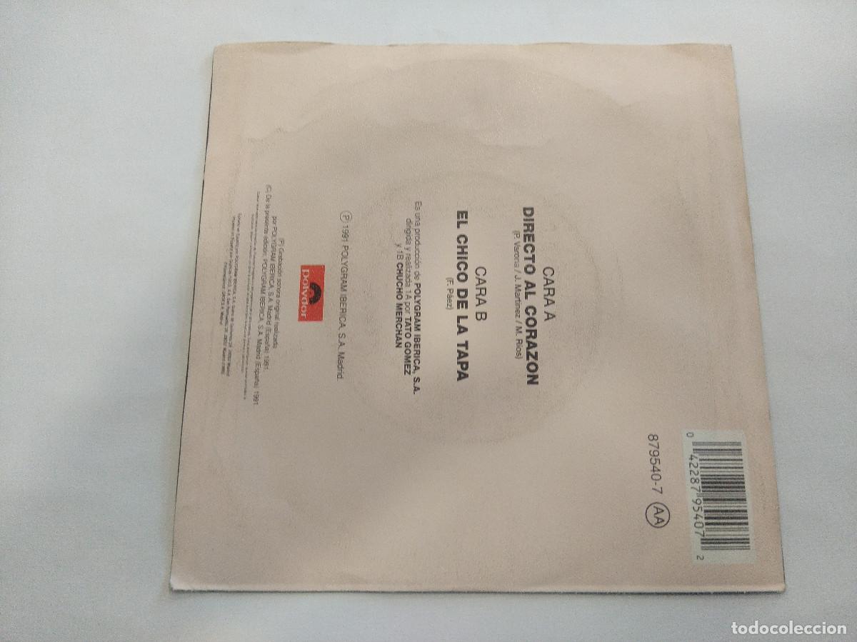 Discos de vinilo: MIGUEL RIOS/DIRECTO AL CORAZON/SINGLE. - Foto 3