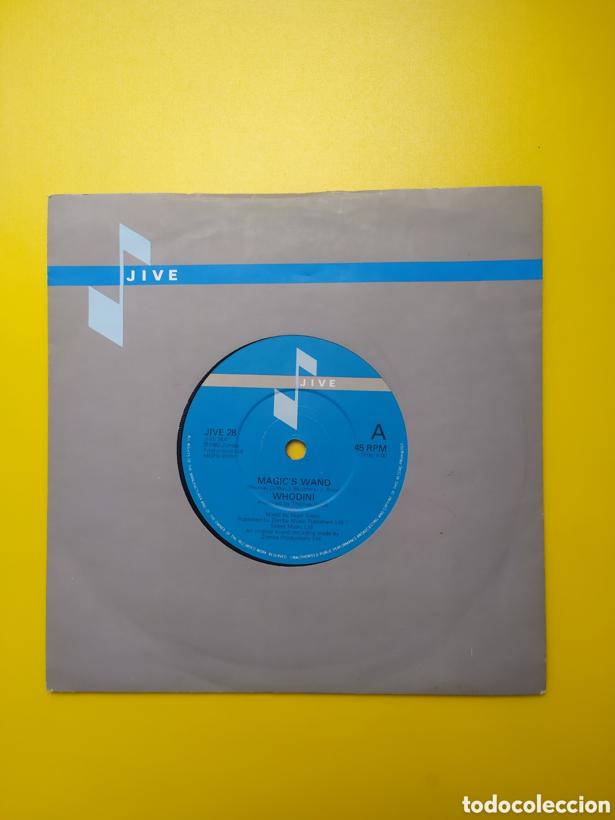 Discos de vinilo: Single Whodini. Magics Wand - Foto 1
