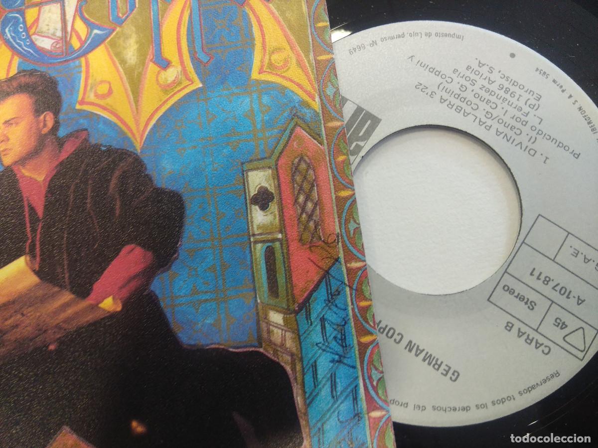 Discos de vinilo: NACHO CANO-GERMAN COPPINI/DAME UN CHUPITO DE AMOR/SINGLE. - Foto 2