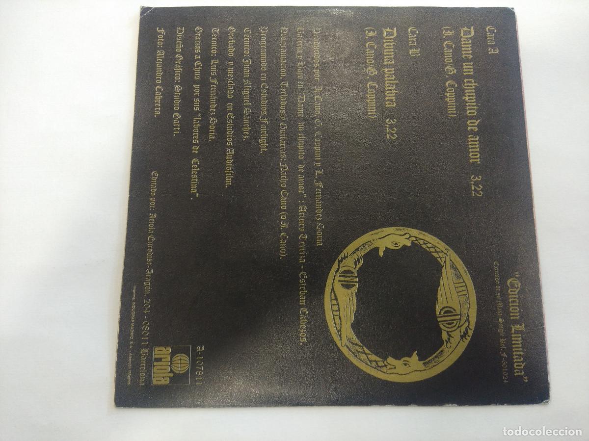 Discos de vinilo: NACHO CANO-GERMAN COPPINI/DAME UN CHUPITO DE AMOR/SINGLE. - Foto 3