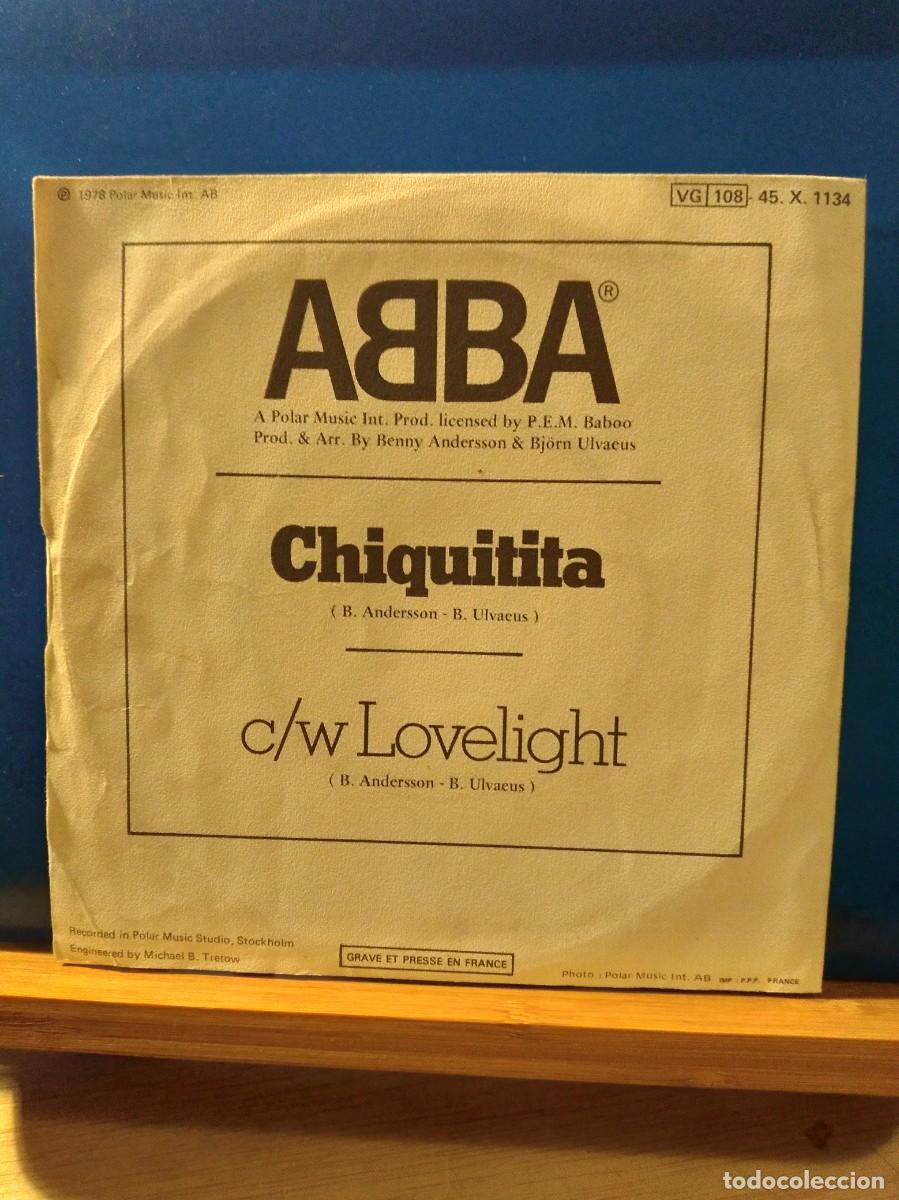 Discos de vinilo: ABBA Chiquitita - Single- - Foto 2