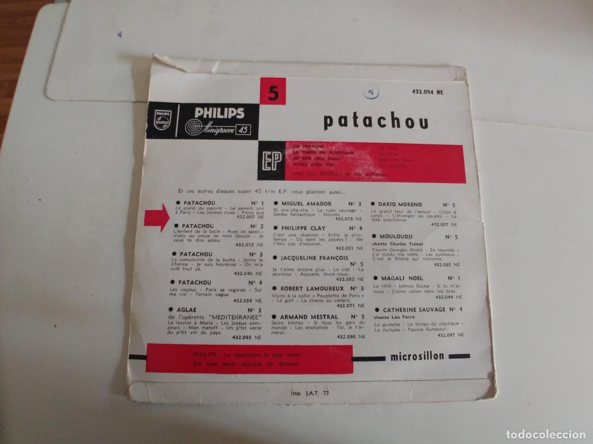 Discos de vinilo: PATACHOU-EP EH BEN +3 - Foto 2