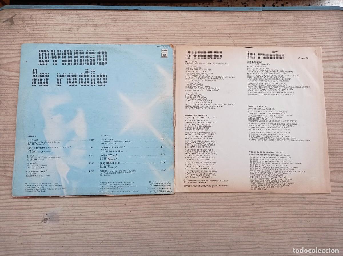 Discos de vinilo: Dyango - La Radio LP - Foto 2