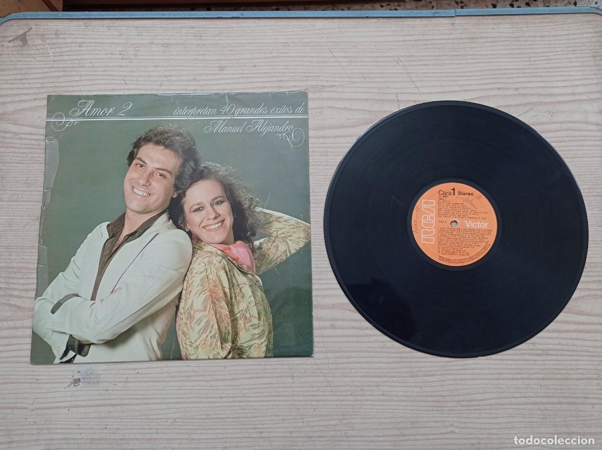 Discos de vinilo: Amor 2 - Interpretan 40 Grandes Exitos De Manuel Alejandro LP - Foto 1