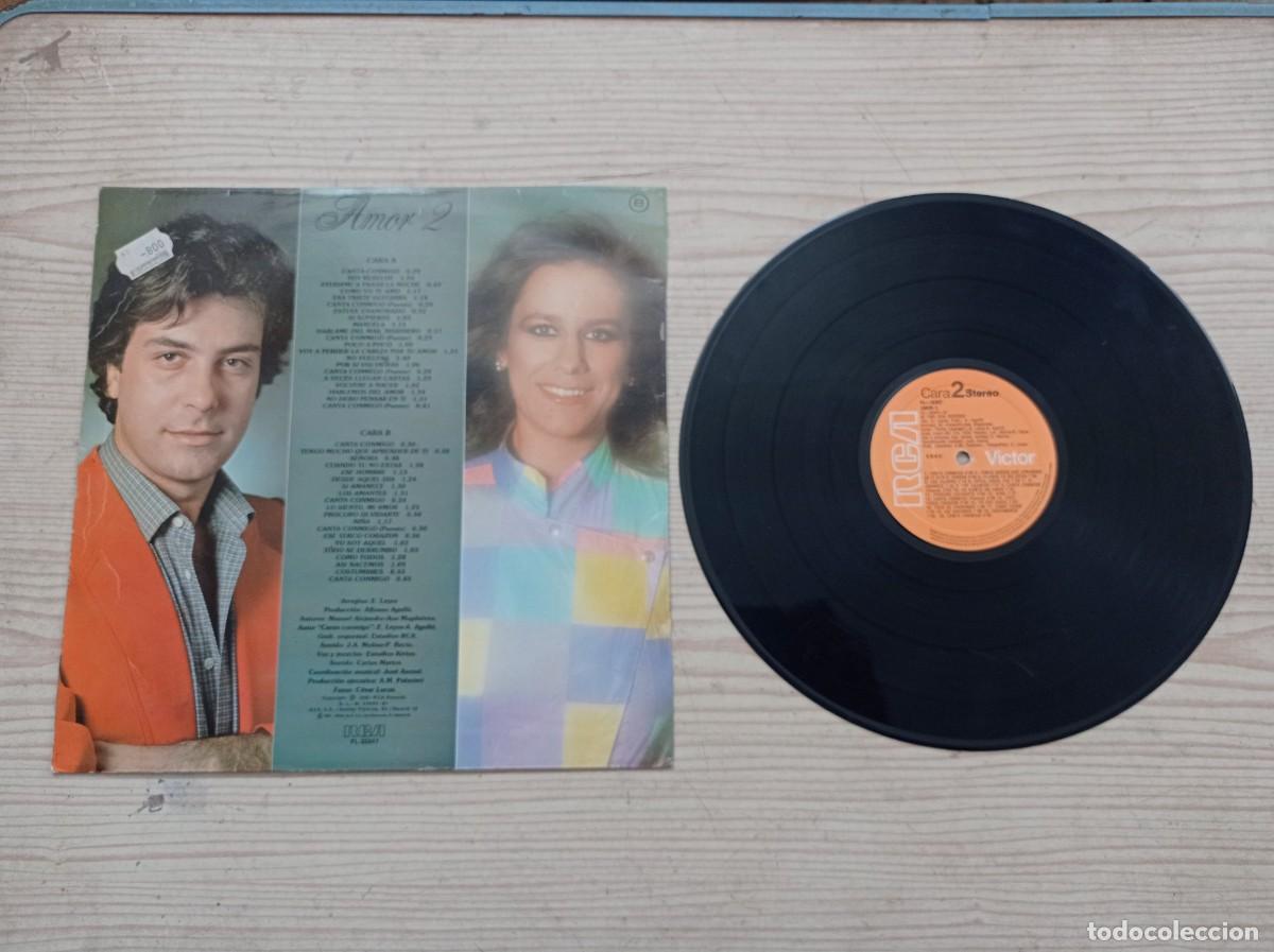 Discos de vinilo: Amor 2 - Interpretan 40 Grandes Exitos De Manuel Alejandro LP - Foto 2