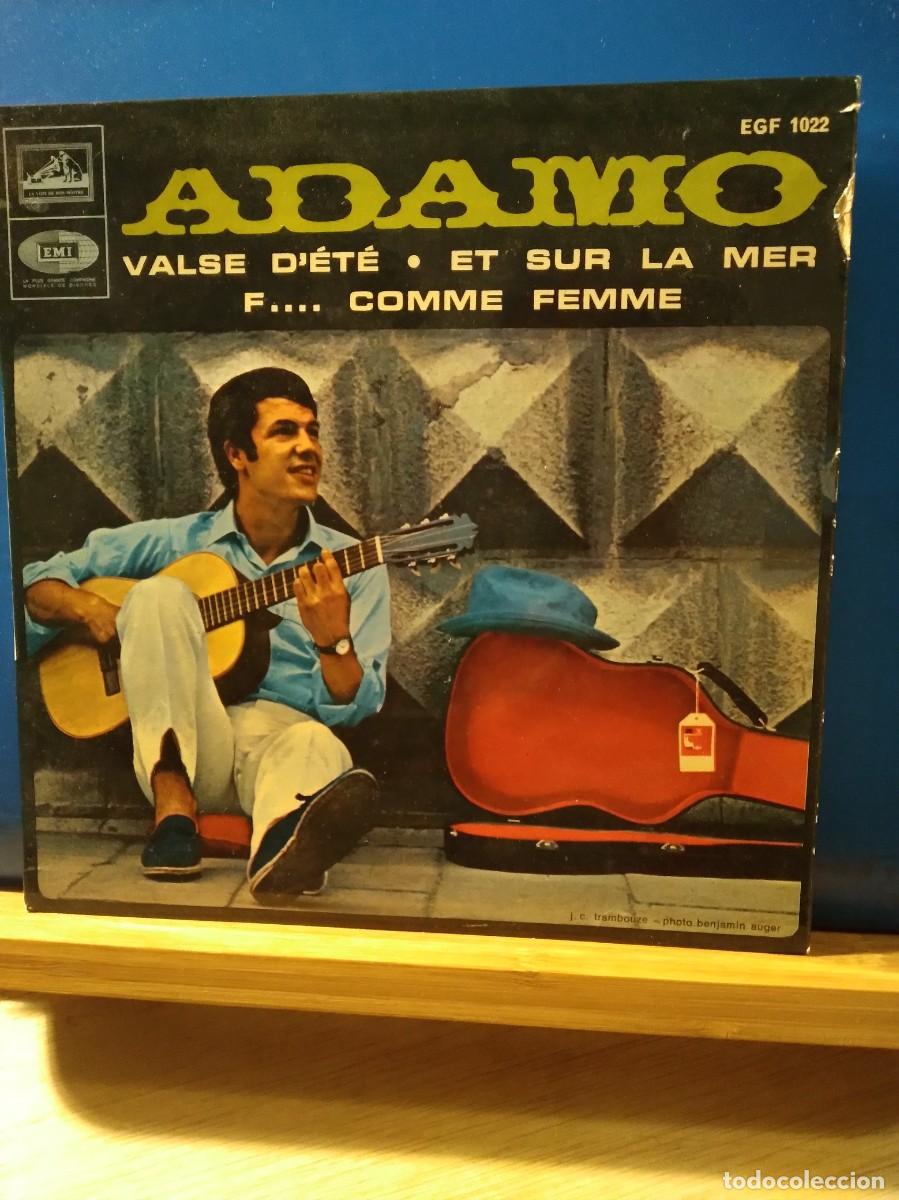 Discos de vinilo: ADAMO / VALSE DETE + 3( EP FRANCES) - Foto 1