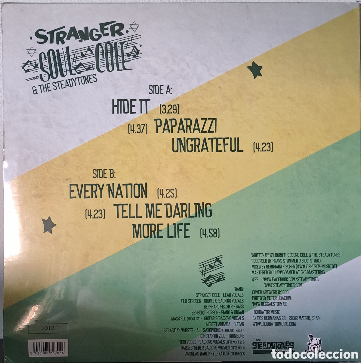 Discos de vinilo: Stranger Cole&nbsp;&&nbsp;The Steadytones&nbsp;&ndash;&nbsp;More Life. LA.3 - Foto 2