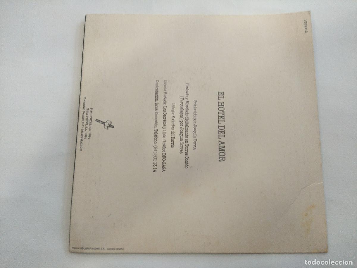 Discos de vinilo: LOS SECRETOS/EL HOTEL DEL AMOR/SINGLE. - Foto 3