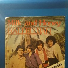 Discos de vinilo: MILK AND HONEY / HALLELUAH (EUROVISION 79) / LADY SUN (SINGLE POLYDOR 1979)
