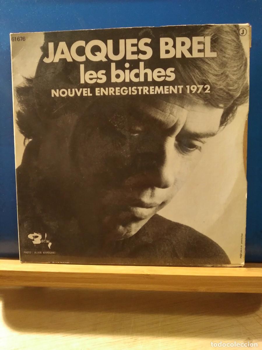 Discos de vinilo: JACQUES BREL - NE ME QUITTE PAS + LES BICHES - Foto 3