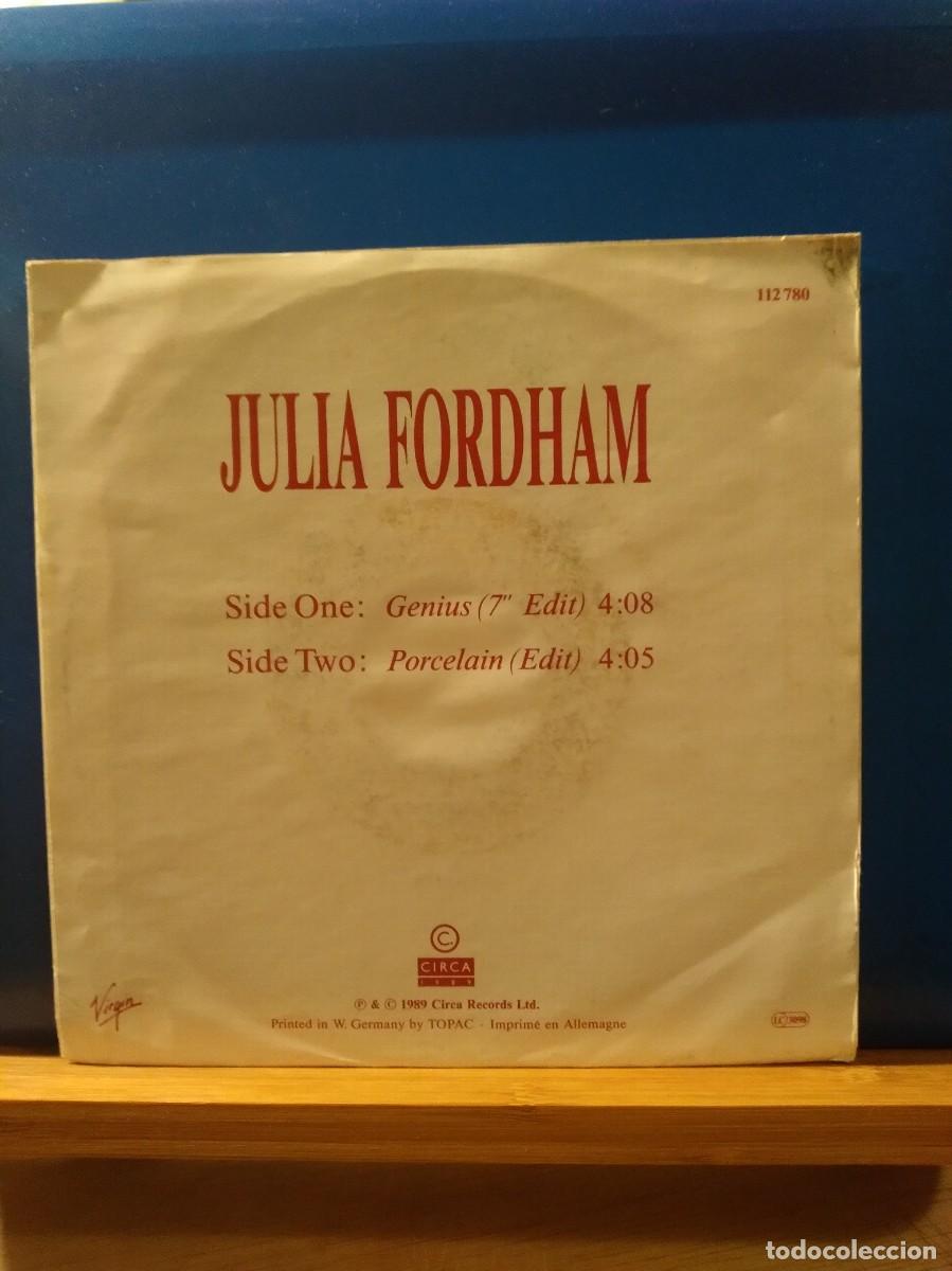 Discos de vinilo: Julia Fordham &lrm;&ndash; Genius Single 1989 - Foto 2
