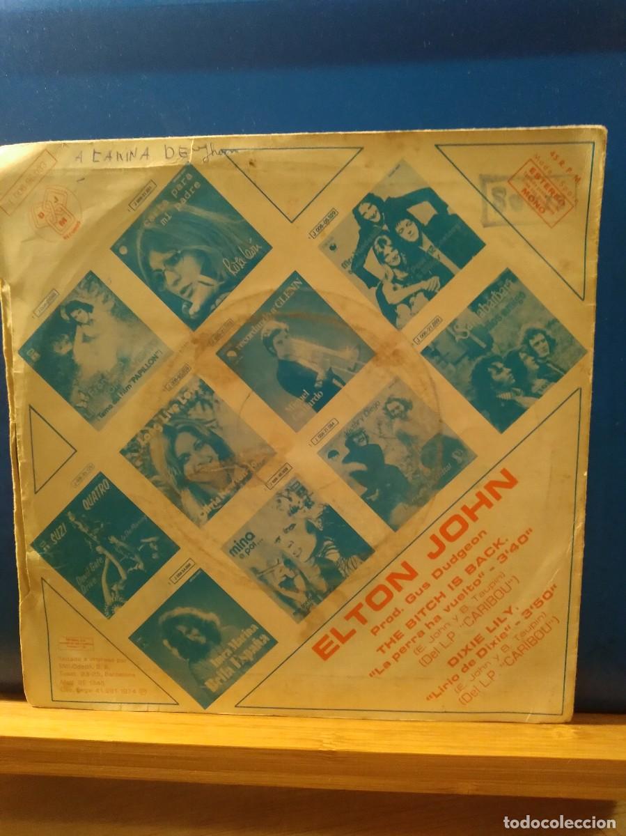 Discos de vinilo: ELTON JOHN - THE BITCH IS BACK - SINGLE DE VINILO - Foto 2