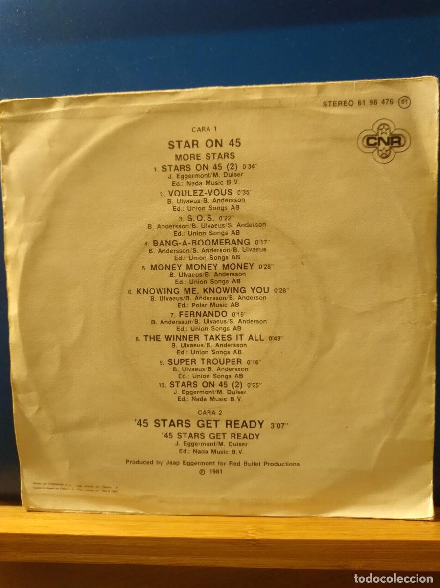 Discos de vinilo: STAR ON 45 - MORE STARS - SINGLE - - Foto 2